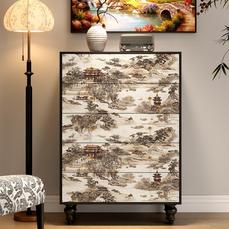 Nouveau buffet à cinq tiroirs de style chinois