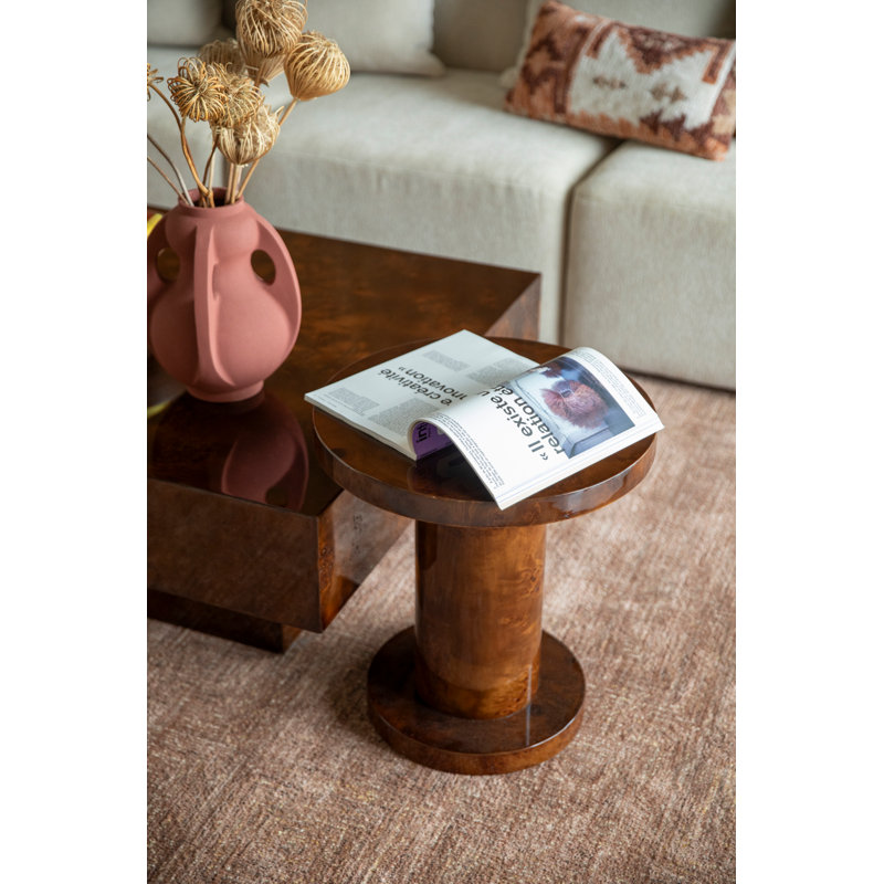 Table de bout Quinn, Brun