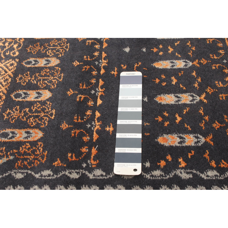 Tapis décoratif de conception unique 5 pi 5 po x 8 pi noué à la main New Age