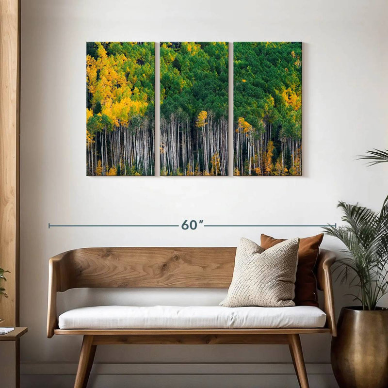 Alvord Colorado Autumn Aspen Trees, 28" H x 45" W