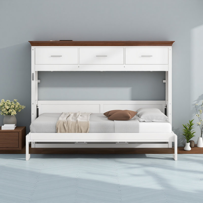 Lit escamotable simple avec 3 tiroirs