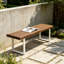Banc de patio en bois d'acacia-129028194