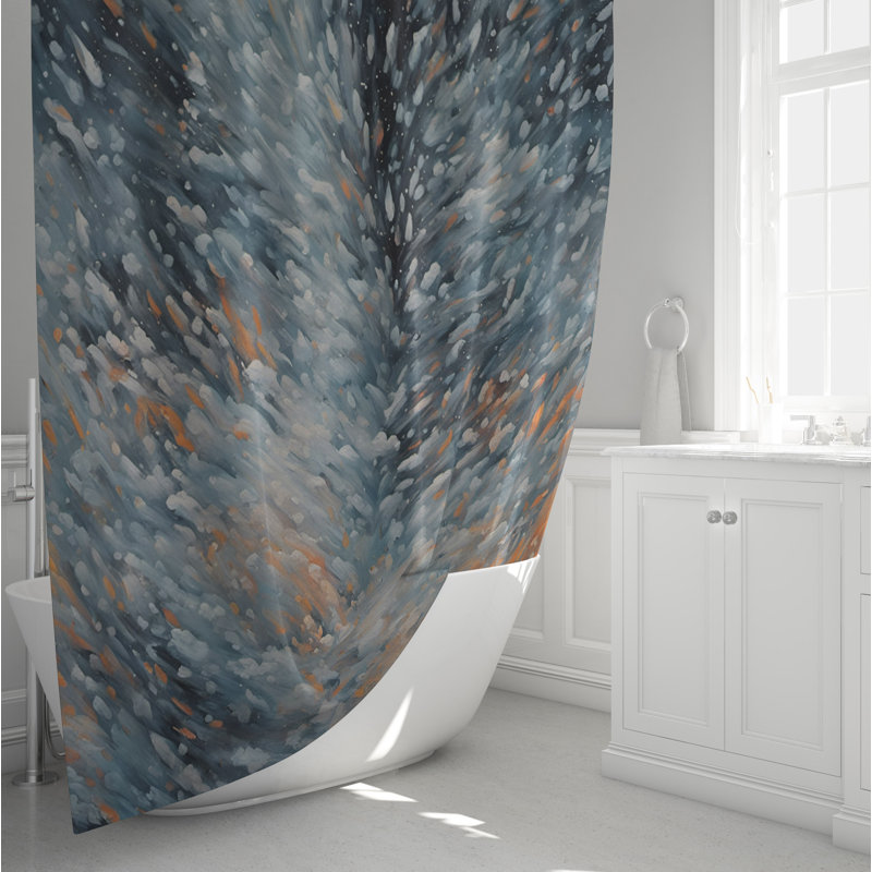 Newburyport Abstract Shower Curtain, 70" W x 72" L