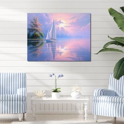 Voilier, voile, sérénade III sur toile