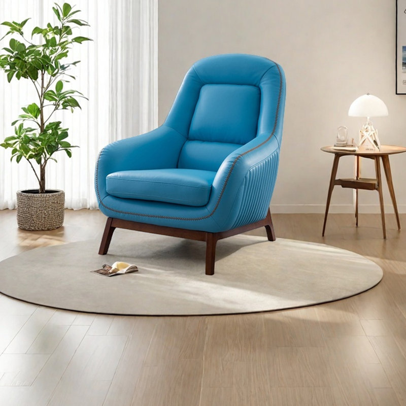 Chaises décontractées légères à rayures, Bleu