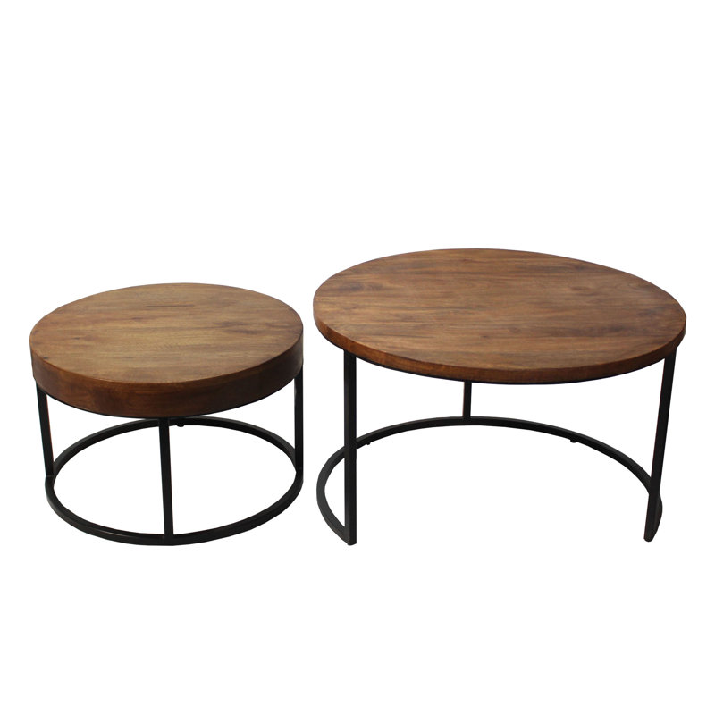 Emma Solid Wood Nested Coffee Table Set