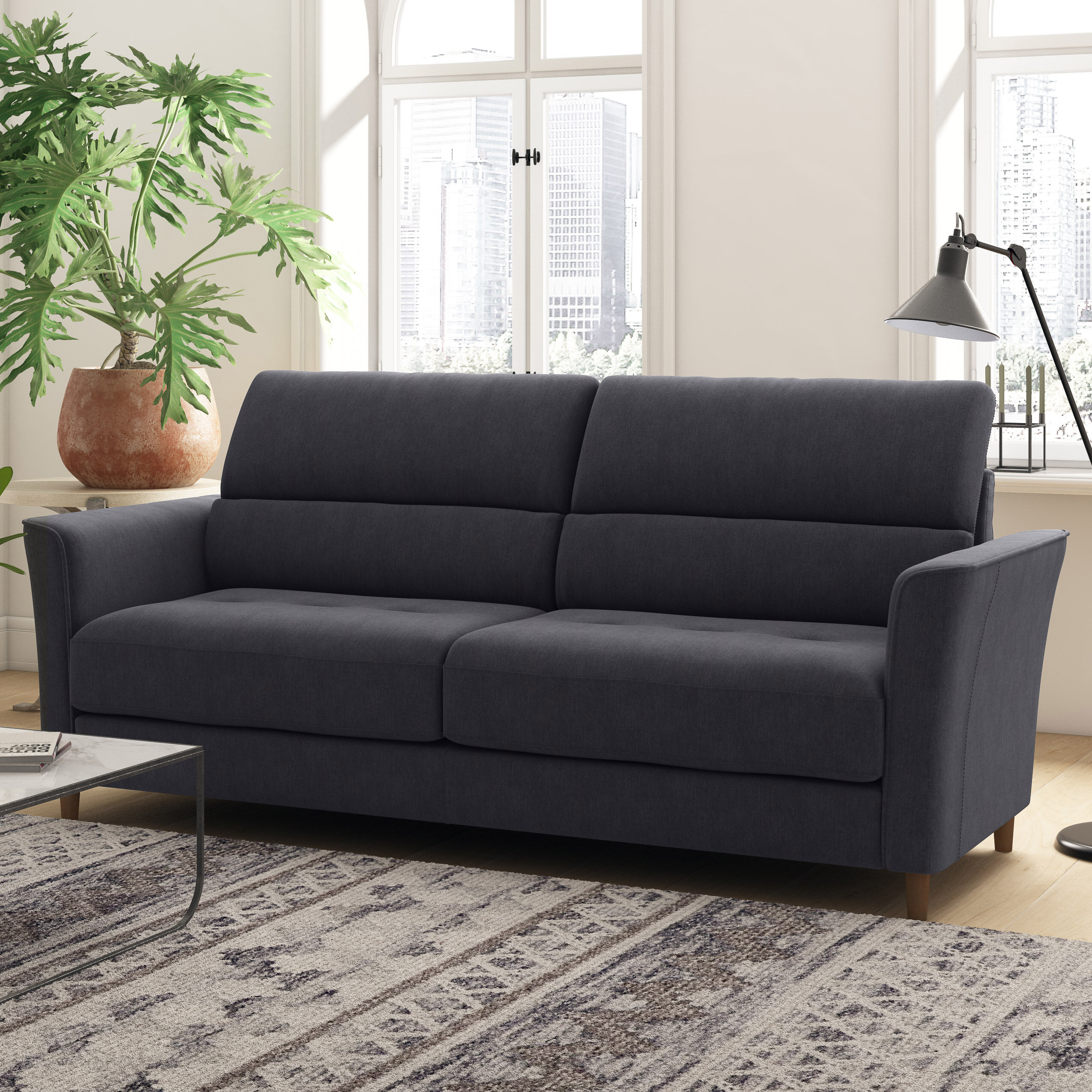 Parry Leather Sofa (86)