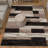 7' X 9' Chocolate Patchwork Power Loom Stain Resistant Area Rug