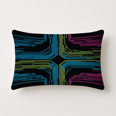 Digital Flicker Indoor And Outdoor Throw Pillow