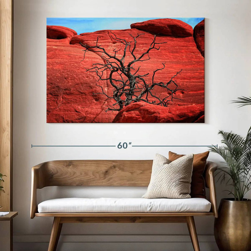 Harnek Dead Tree By Red Rocks, 34" H x 51" W