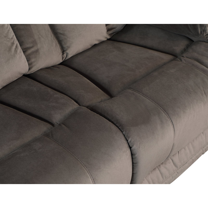 Ullery Upholstered Recliner, Brown Microfiber/Microsuede