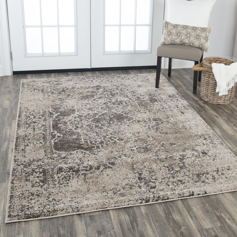 Barger Abstract Indoor Rug, Rectangle 7'10" x 9'10"