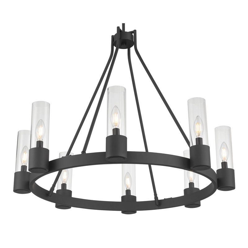 32" Wide 8-Light Chandelier