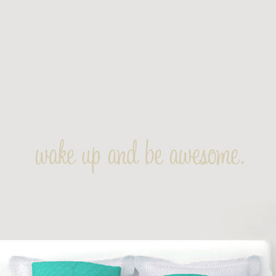 Décalcomanie murale « wake up and be isard »