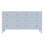 Commode 6 tiroirs Celine, bleu clair