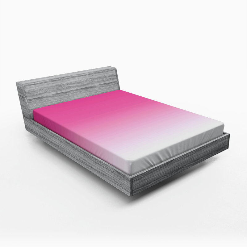 Microfiber Fitted Sheet, Queen Fitted Sheet, Hot Pink Candy