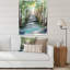 «A Sunlit Forest Alley with Tree Shadows I», peinture sur toile-67382729-67382732
