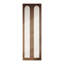 Porte de garde-robe arquée 24 po x 80 po avec panneau décoratif en similicuir PVC, quincaillerie d'installation incluse-132127727