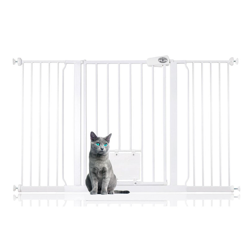 Metal Pressure Mounted Pet Gate, 139.8cm - 147.4cm