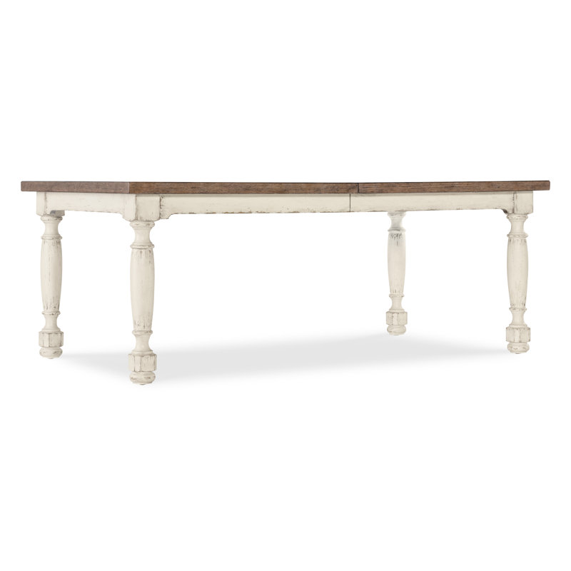 Table de salle à manger extensible L 80 po x l 44 po Alcy, White