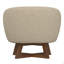 Chaise d'appoint pivotante beige sable