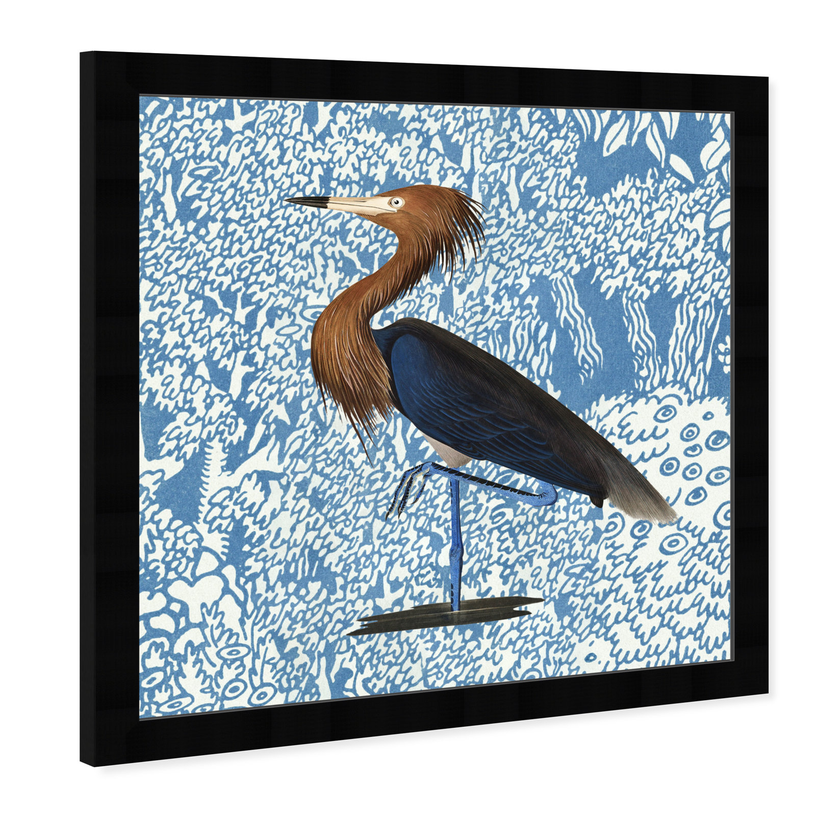 Bird Pose by Oliver Gal, Black, 26" H x 26" W x 0.5" D