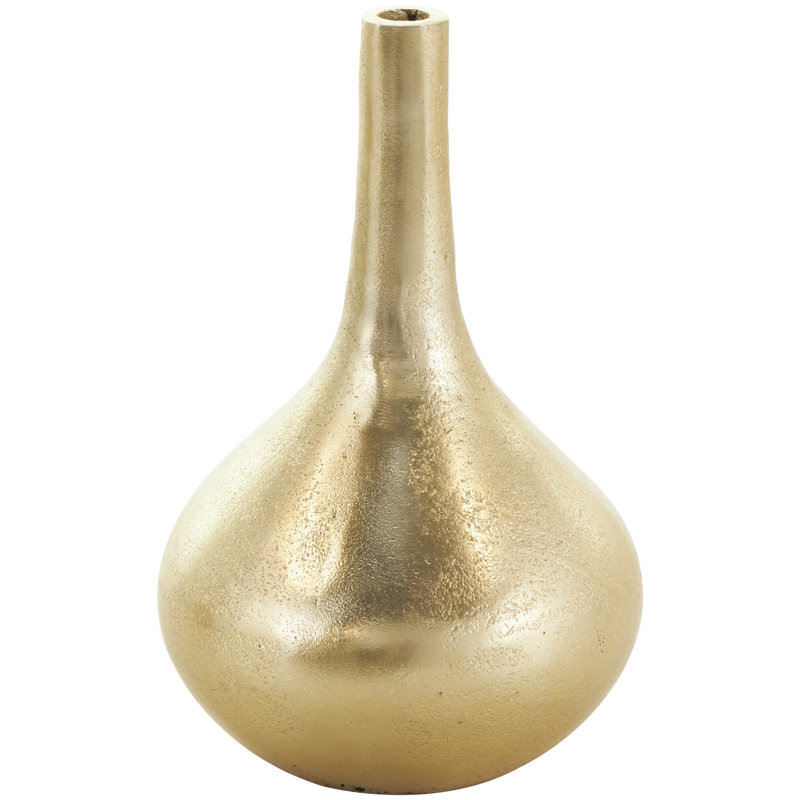 Bozeman Earthenware Table Vase, Gold