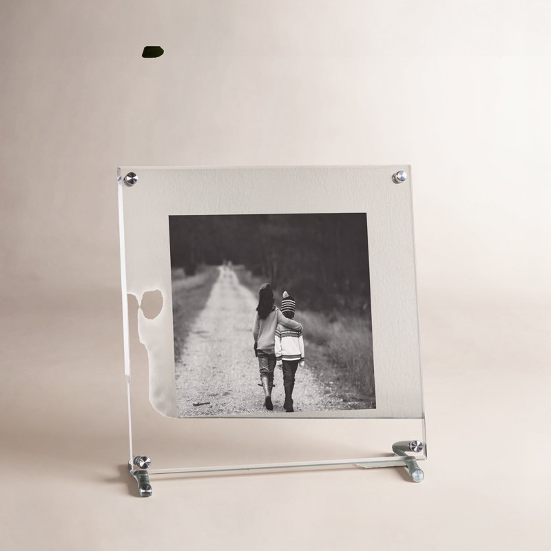 Cadre de table simple Cateno, Argent