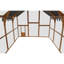Grandes enclos extérieurs de poulailler pour chatons, 110 po avec une conception sans rendez-vous, caractéristiques, couvercle imperméable amovible, parc pour chaton de 56,54 pi², style, fil galvanisé, deux petites portes, toit,