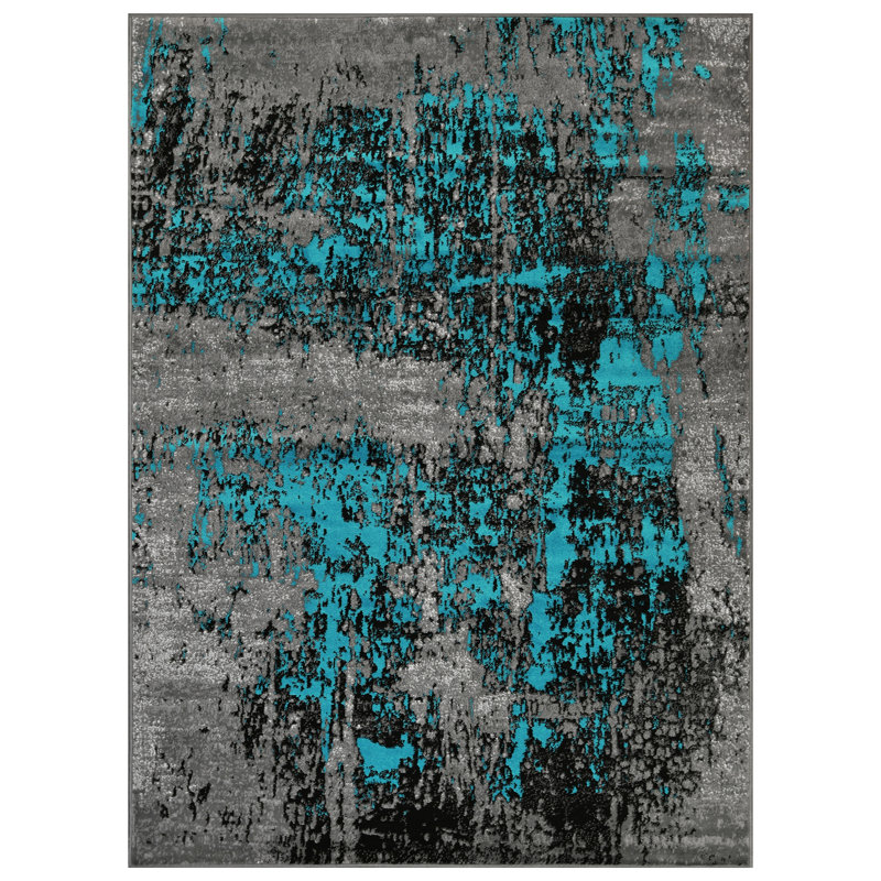 Abstract Indoor Rug, Rectangle 5' x 7'