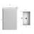 35'' Tall Stone Resin Rectangular Pedestal Bathroom Sink with Overflow