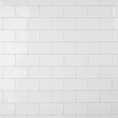 Chester 3" x 6" Ceramic Field Wall Tile in White