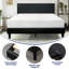 Base de lit tapissier Edo-1000799255