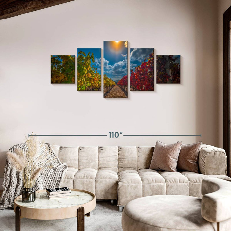 Vineyard, 36" H x 80" W