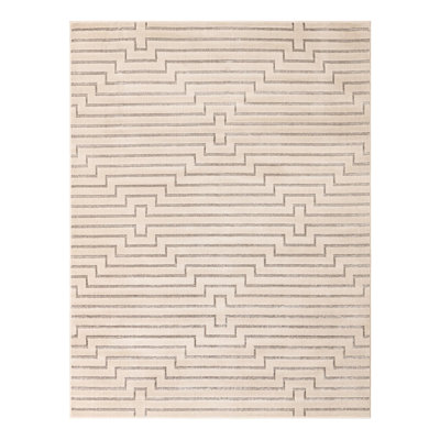 Tapis blanc et argent Latitude Run® Mirage Novica