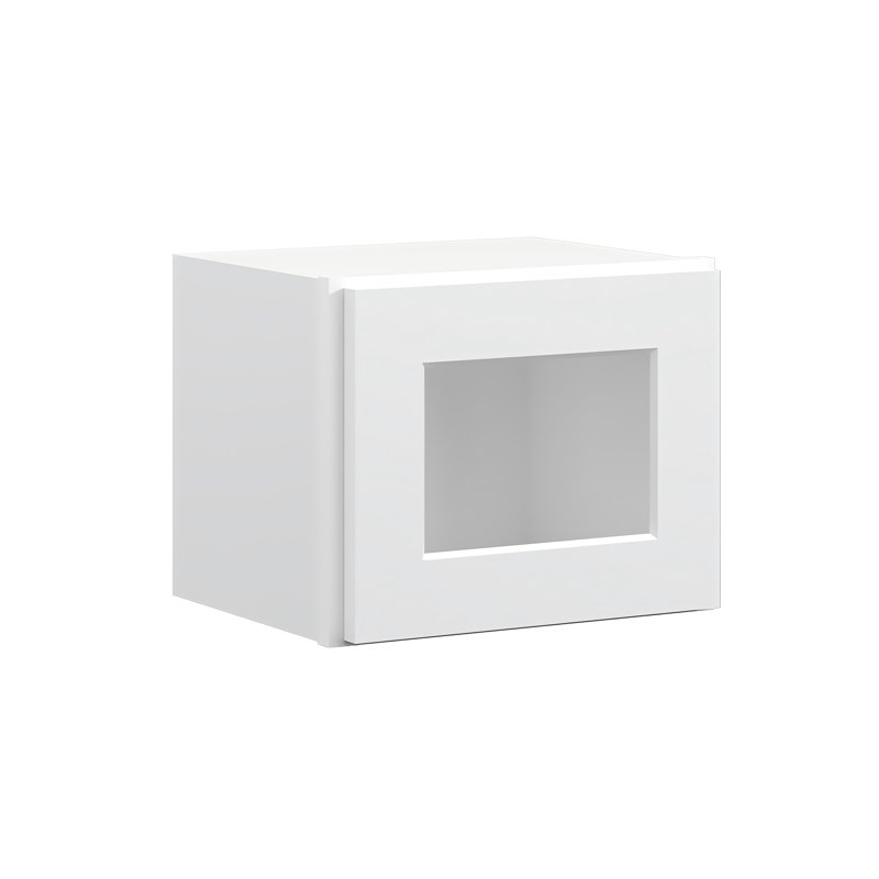 Meuble mural standard HOMEIBRO Cozy Design, en contreplaqué blanc Shaker, prêt à assembler, 38 cm (L) x 30,5 cm (P) x 30,5 cm (H).