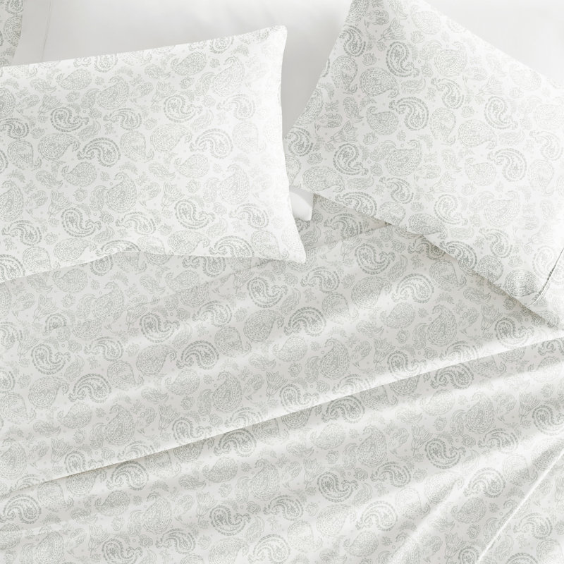 Ensemble de draps en microfibre Becky Cameron, Ensemble de draps pour très grand lit + un drap-h, Gris