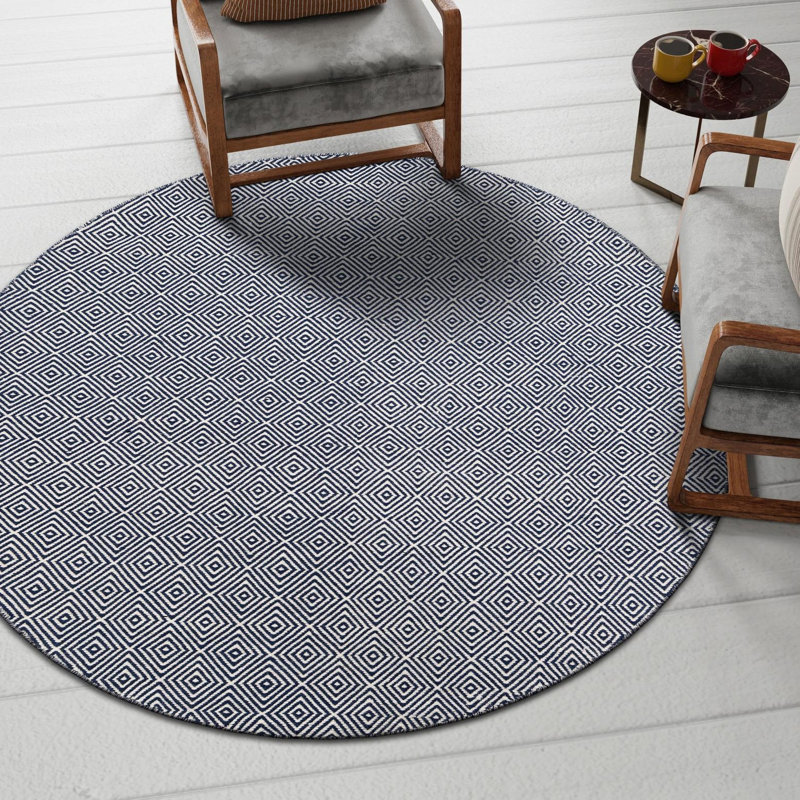 Traetyn Flatweave Wool Indoor Rug, Round 10'
