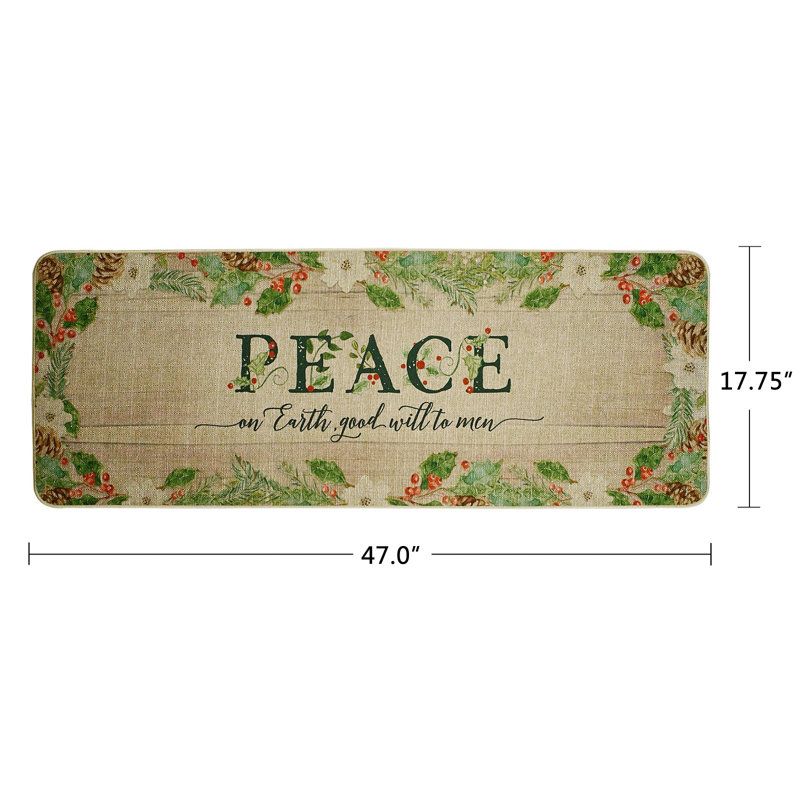 Ruffy Non-Slip Christmas Outdoor Doormat
