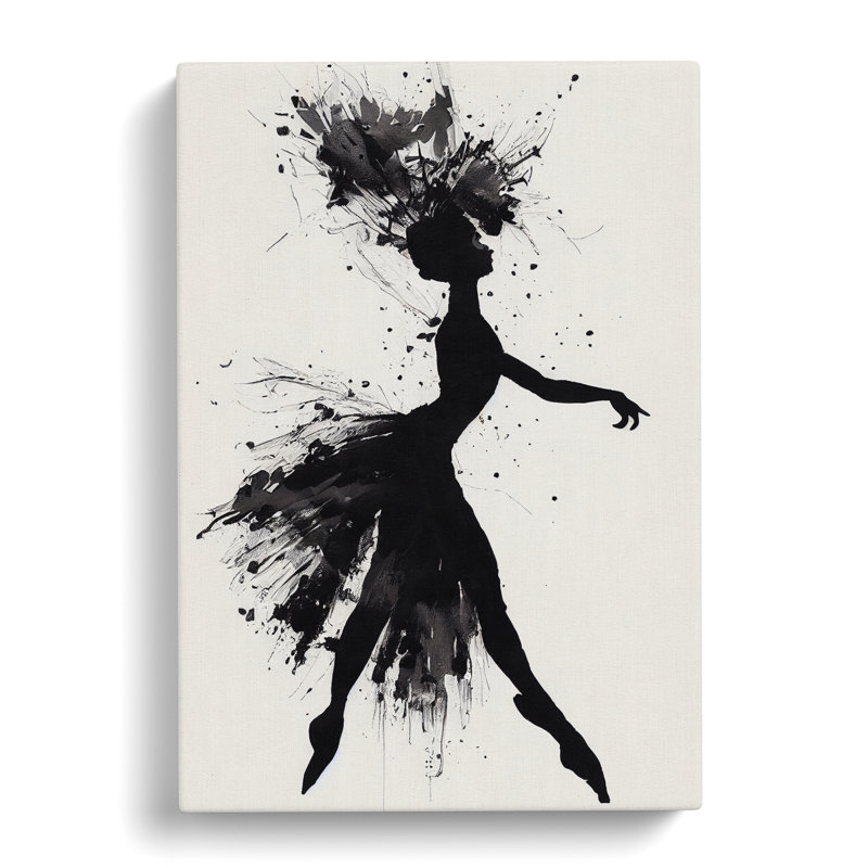 Majestic Ballerina Abstract - Wrapped Canvas Print, 50cm H x 35cm W x 3cm D