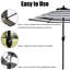 Parasol de marché inclinable 90 po Keiwarren-227791539
