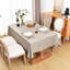 Nappes en faux lin 60 po x 84 po Nature - Rectangle lin 60 x 84 po