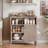 Dadash 31.1" Console Table with Storage Cabinet and Adjustable Shelf