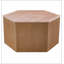 Table basse cannelée