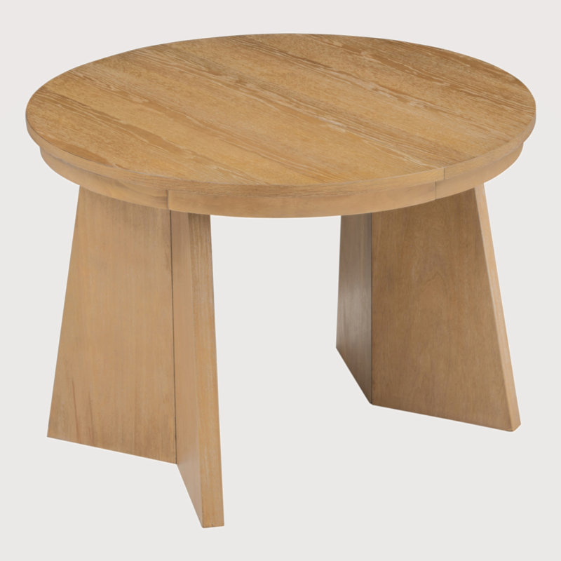 Leslei Retro Adjustable Dining Table Extendable Dining Table with a 16-Inch Middle Leaf for Dining Room and Kitchen