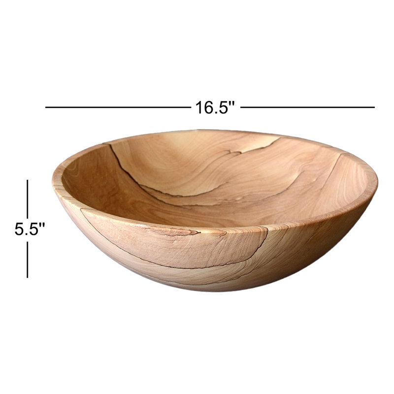 AA Warehousing 16.5'' Brown Stone Circular Bathroom Sink