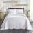 Aspen Floral Scalloped Edge Cotton Blend Coverlet / Bedspread with Sham Set-1861085164-1861085154