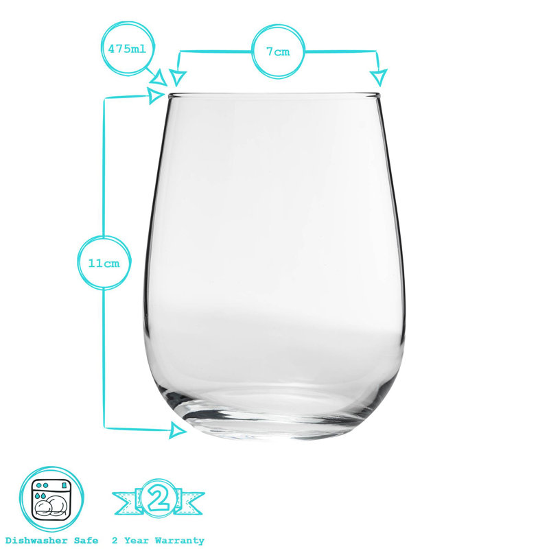 Drinking Glass, 6, 475mL