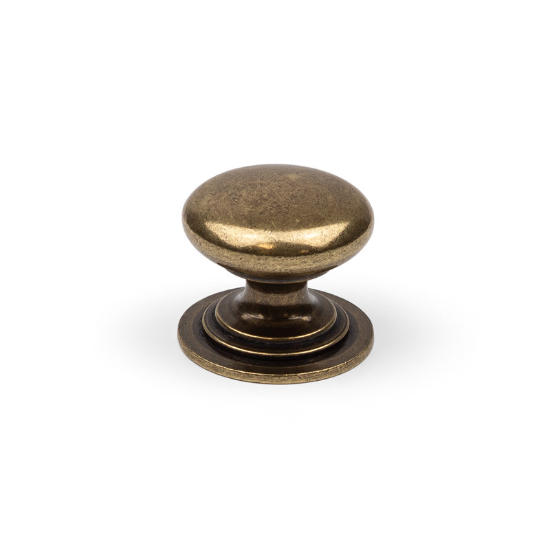 37mm Antique Brass Round Cabinet Knob