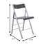 Chaise d'appoint pliante en acrylique Tabris Modern-1608004592